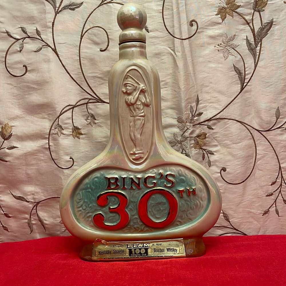 Jim Beam ( EMPTY) Decanter. Bing Crosby. The 30th BING